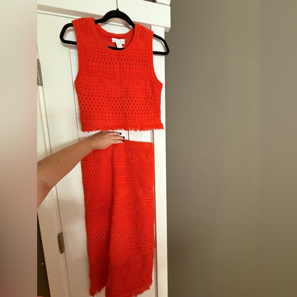 NWOT House of Harlow crochet matching two piece set